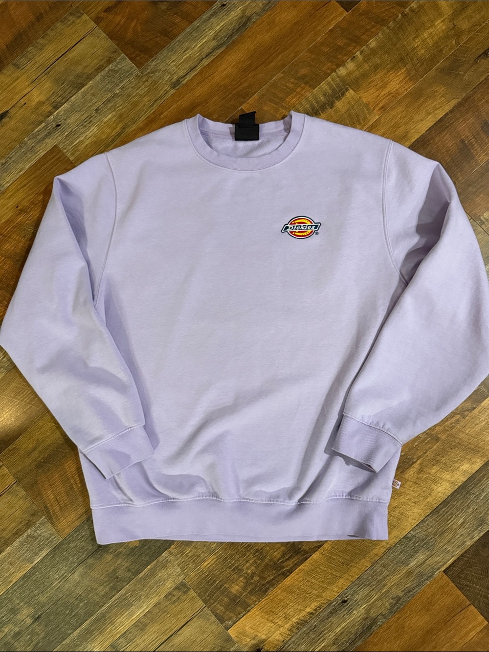 Dickies Lavender Logo Crewneck Sweatshirt XL Embroidered Logo